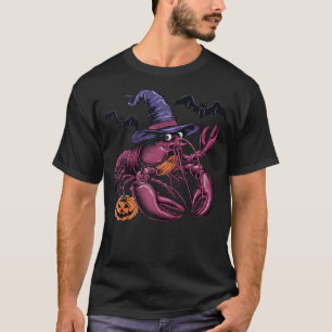 Lobster Halloween Costume Scary Pumpkin Bat Witch  T-Shirt