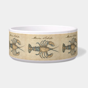 Lobster Illustration Antique Maine Seafood