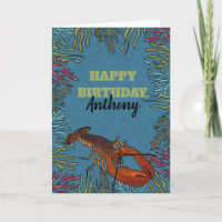 Lobster in the Sea Personalised Birthday