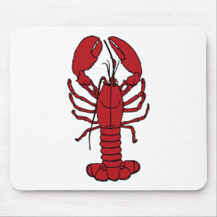 lobster is red mouse pad