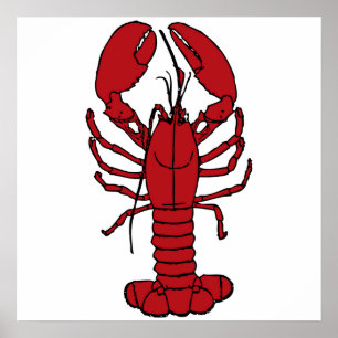 lobster is red poster