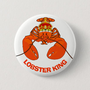 Lobster King 6 Cm Round Badge