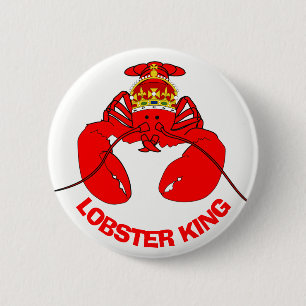 Lobster King 6 Cm Round Badge