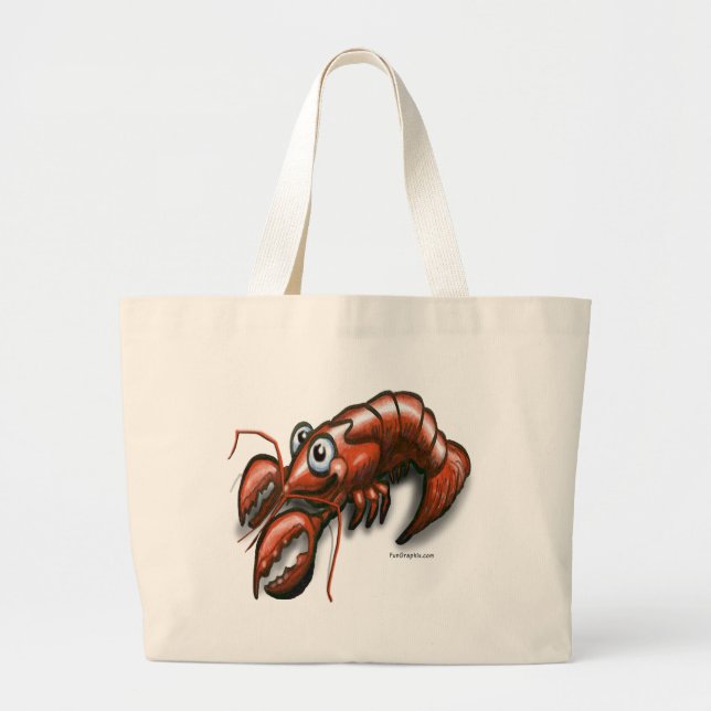 Lobster Large Tote Bag (Front)