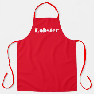 Lobster Logo Red Apron