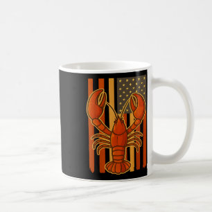 Lobster Love 4th Of July Sea Flag Patriotism Men W Coffee Mug