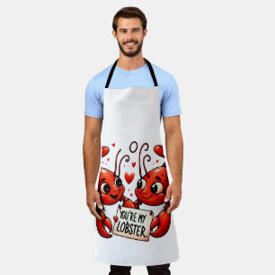 Lobster Love Puns Apron