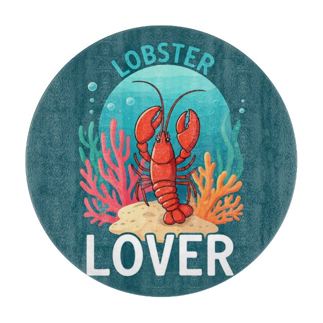 Lobster Lover  Cutting Board (Front)