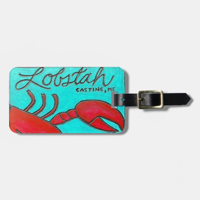 Lobster Luggage Tag (Front Horizontal)