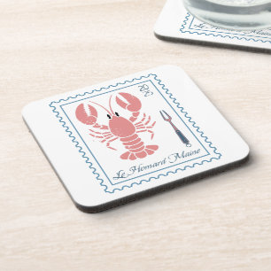 Lobster Maine New England Nautical Ocean Seafood Coaster