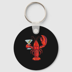 Lobster Martini Case for Summer Seafood Cocktail Key Ring