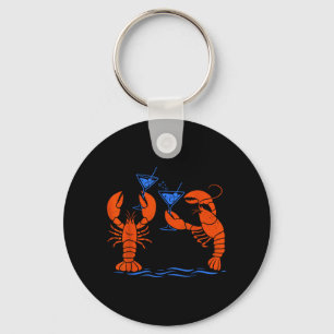 Lobster Martini Case for Summer Seafood Cocktail Key Ring