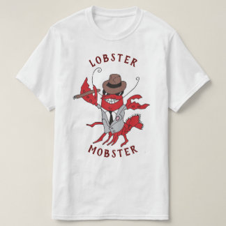 Lobster Mobster 🦞 Funny Cartoon Gangster T-Shirt
