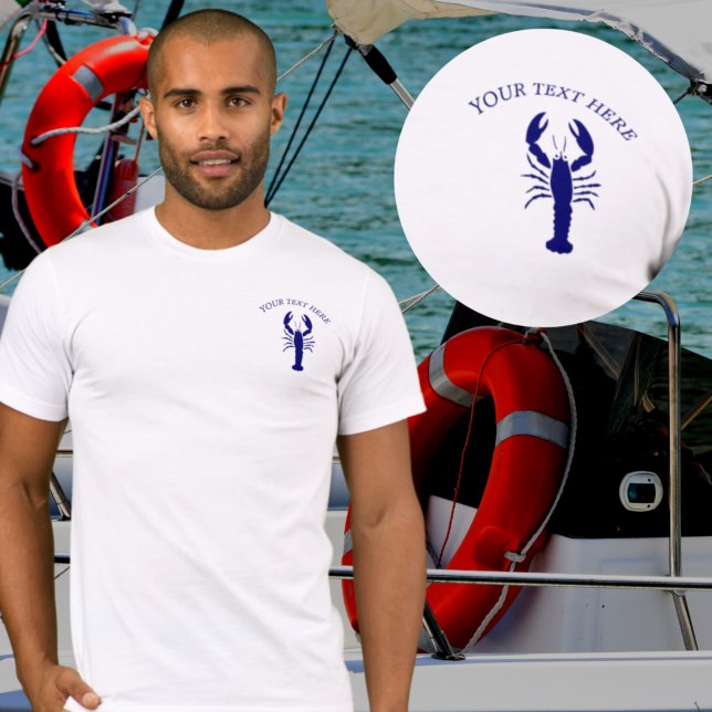 Lobster Nautical Polo add your name / text (Creator Uploaded)