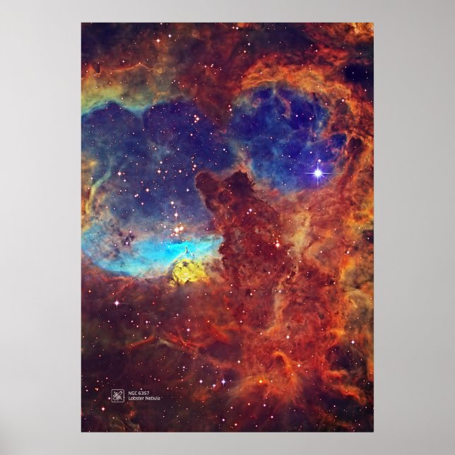 Lobster Nebula, NGC 6357 Poster (Front)
