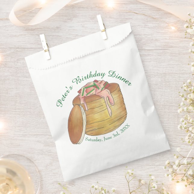 Lobster Newburg Newberg Seafood Dish Dinner Party Favour Bag (Clipped)