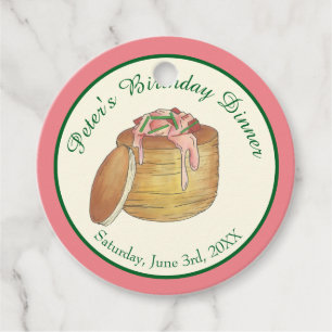 Lobster Newburg Newberg Seafood Dish Dinner Party Favour Tags
