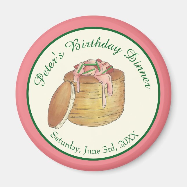 Lobster Newburg Newberg Seafood Dish Dinner Party Magnet (Front)