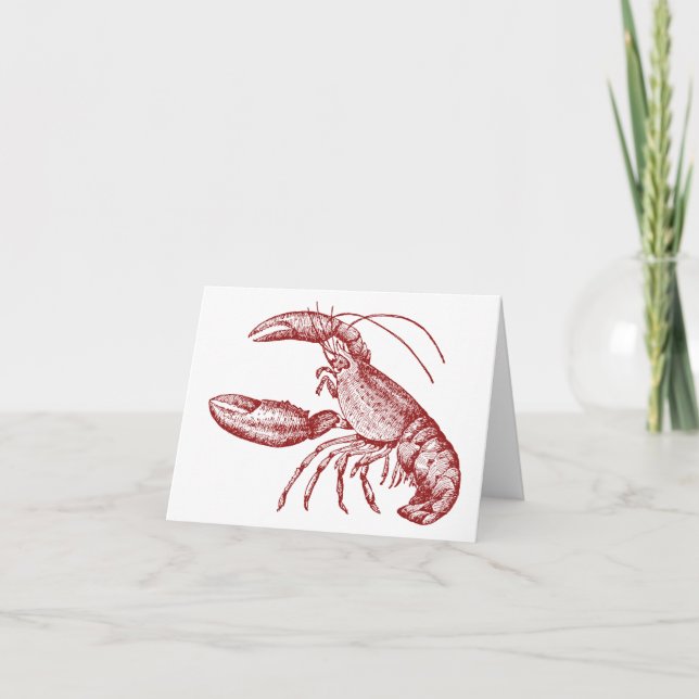Lobster Notecards (Front)