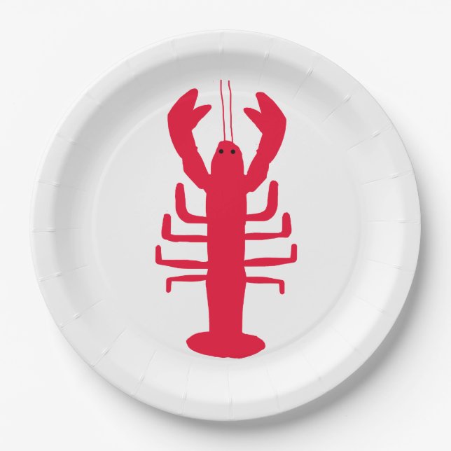 Lobster Paper Plate (Front)