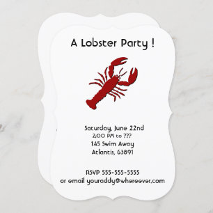 Lobster Party Invitations