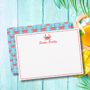 Lobster Pattern Personalised  Card