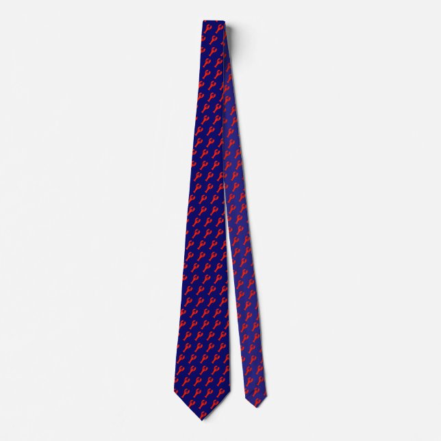 Lobster Pattern Tie (Front)