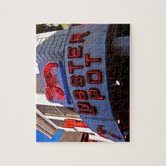 Lobster Pot Neon Sign Jigsaw Puzzle
