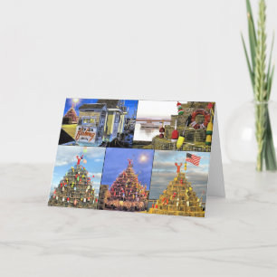 Lobster Pot Trees Holiday Card