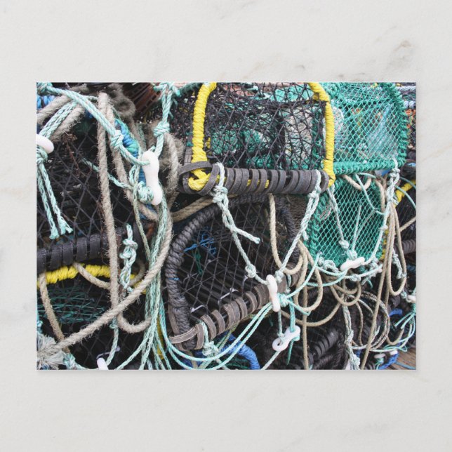 Lobster Pots on a Postcard (Front)