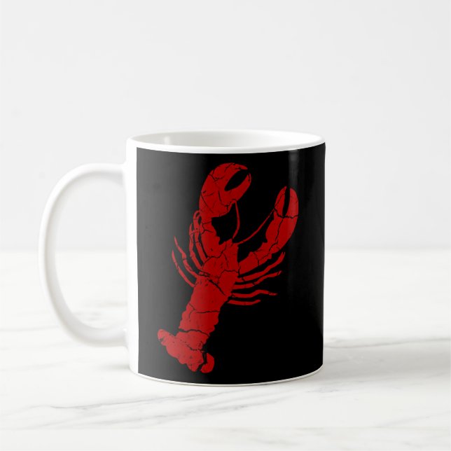 Lobster Print - Lobster Coffee Mug (Left)