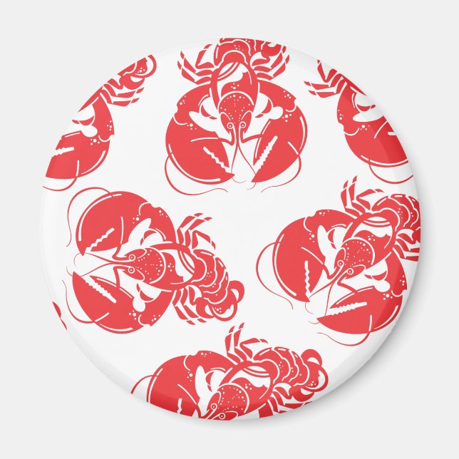 lobster print magnet (Front)