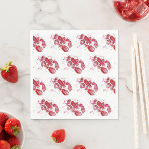 Lobster Print Napkin
