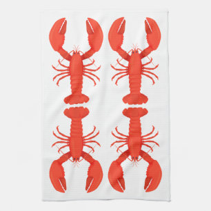 Lobster Quartet Kitchen Towel