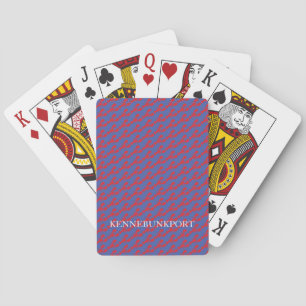 Lobster Red Blue White LOCATION Preppy Game Playing Cards