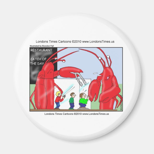 Lobster Restaurant Funny Tees Mugs & Gifts Magnet (Front)