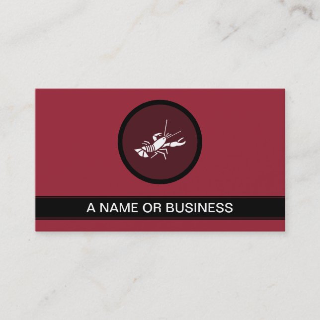 lobster ruby bubble business card (Front)