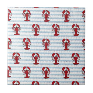 lobster seersucker ceramic tile