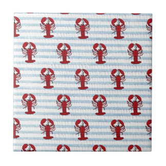 lobster seersucker ceramic tile
