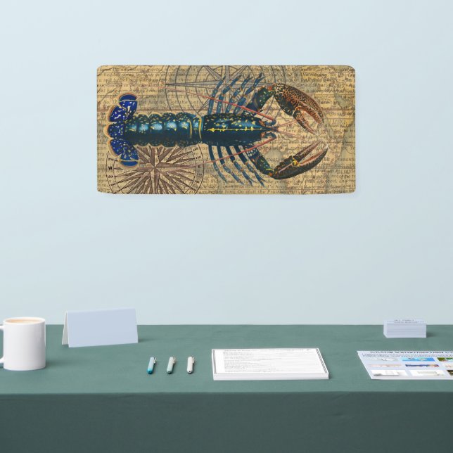 Lobster Shellfish Seafood Maine Classic Ocean Banner (Tradeshow)