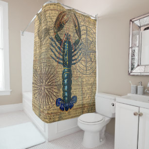 Lobster Shellfish Seafood Maine Classic Ocean Shower Curtain