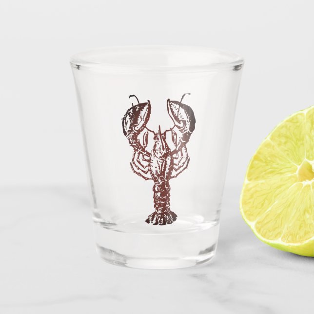 Lobster Shot Glass (Front)