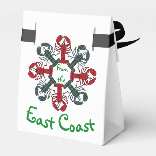 Lobster Snowflake N.S. Tartan Christmas treat bag Favour Box