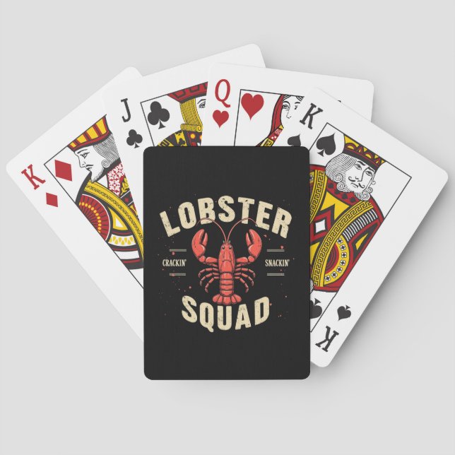 Lobster Squad – Dive Into Lobster Festival Fun Playing Cards (Back)