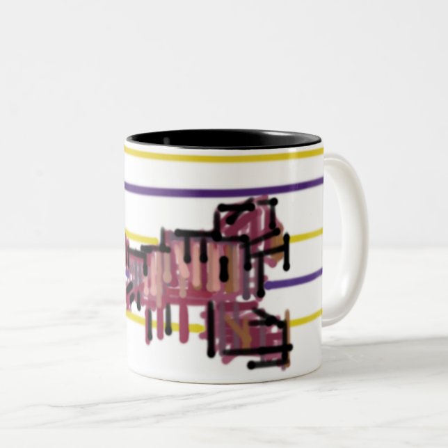 Lobster summer joy Two-Tone coffee mug (Front Right)