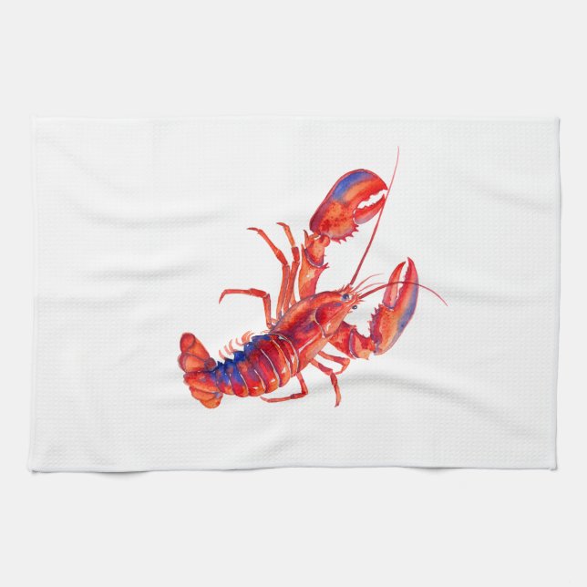 Lobster Tea Towel (Horizontal)