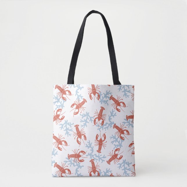 Lobster Toss Tote Bag (Front)