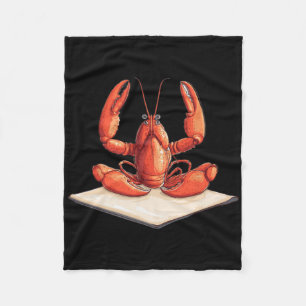 Lobster Using A Yoga Mat Fleece Blanket