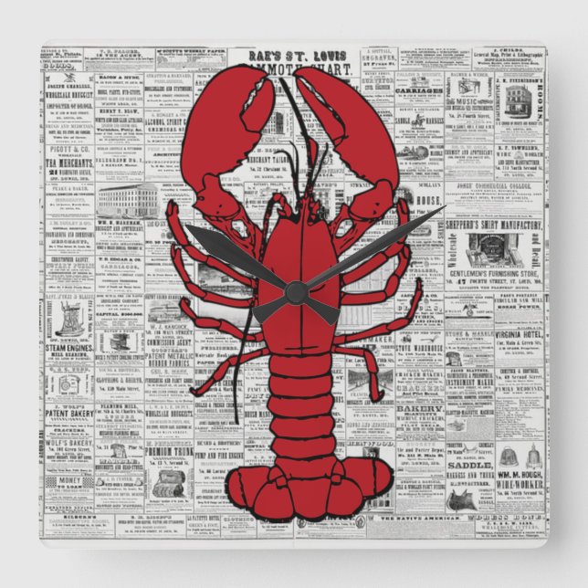 Lobster Wall Clock (Front)