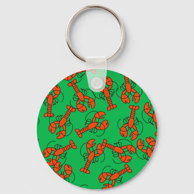 Lobster Wallpaper Key Ring (Front)